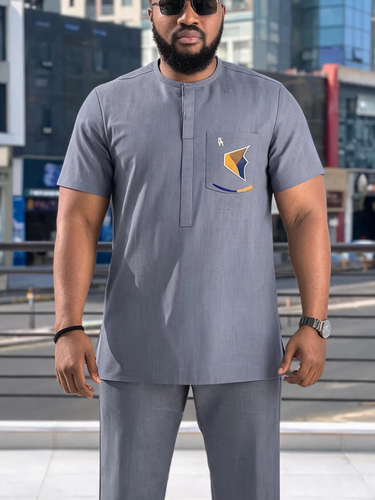TACOHEAL Round Neck Short Sleeve Men's Set