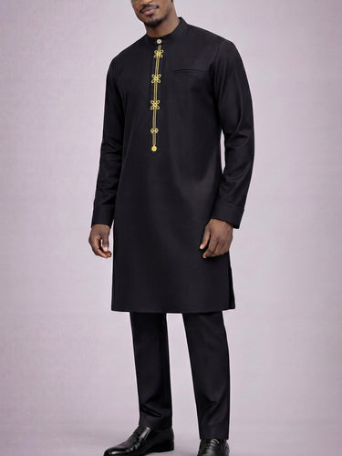TACOHEAL Embroidered Long Sleeve Men's Set