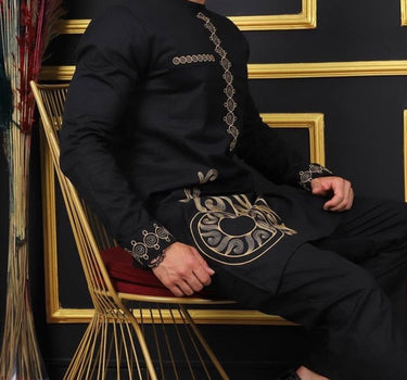 Plus Size African Ethnic Digital Printed Men's Set