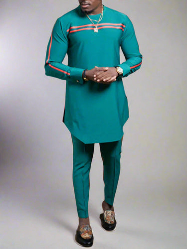 TACOHEAL African Webbing Patched Green Men's Set