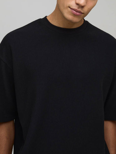 TACOHEAL Solid Round Neck Half Sleeve Men's Set