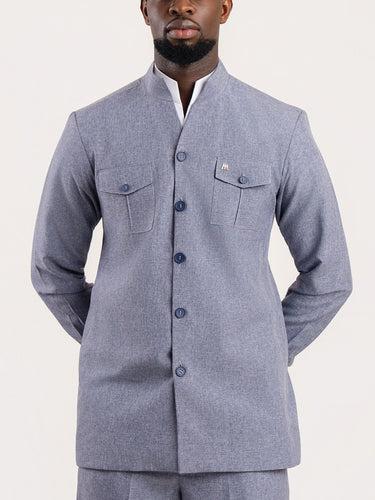 TACOHEAL Button Down Long Sleeve Men's Pants Set