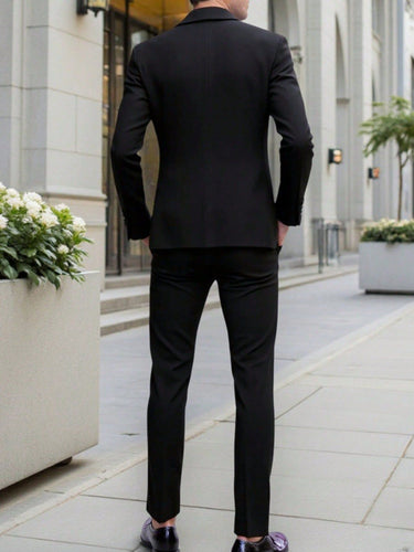 TACOHEAL Single Breasted 2 Piece Formal Suit For Men