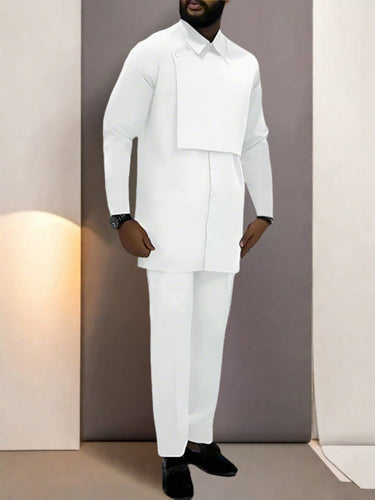 TACOHEAL Long Sleeve Wedding Guest Men's Set