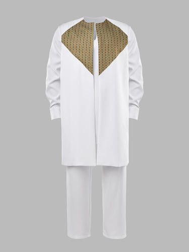 TACOHEAL New Embroidery Vest Wedding Men's 3-Piece Set