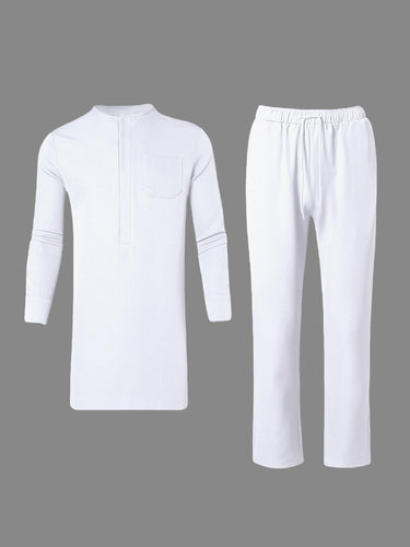 TACOHEAL Long Sleeve Pocket Wedding Festival Men's Set