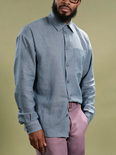 TACOHEAL Long Sleeve Men's Button Down Shirt
