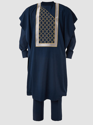 TACOHEAL Special Embroidered Agbada 3 Pieces Set For Men