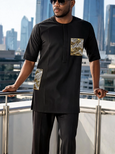 TACOHEAL Traditional African Embroidered Men's Set