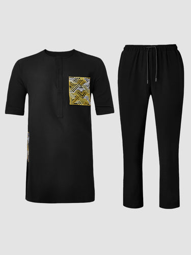 TACOHEAL Traditional African Embroidered Men's Set